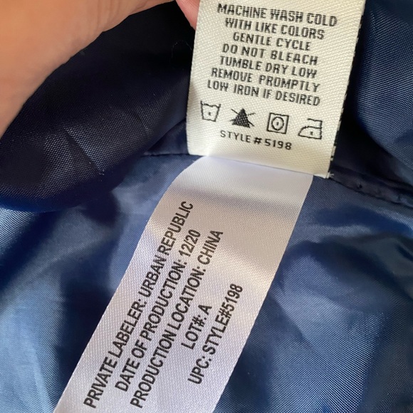 Urban Republic Sateen Girls Size M(10/12) Floral Botanical Printed Bomber Jacket - Picture 11 of 12